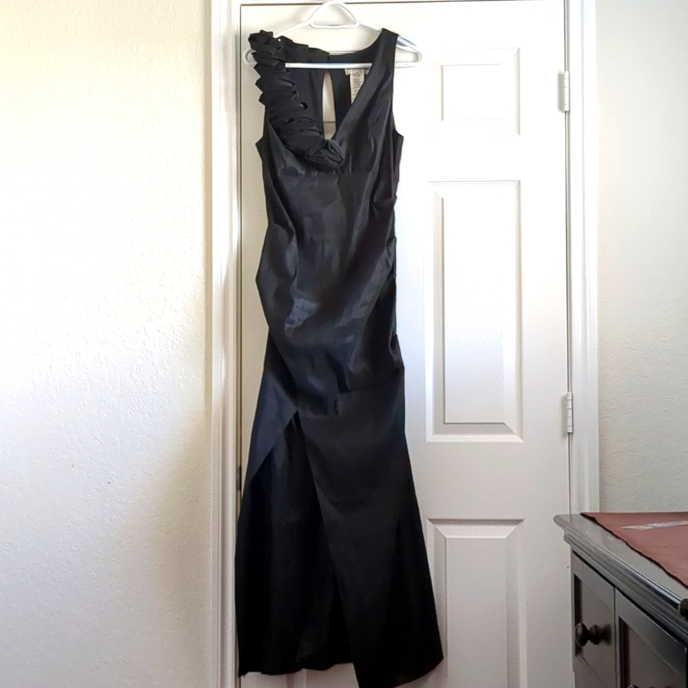 Betsy and Adam black evening dress size 14/12